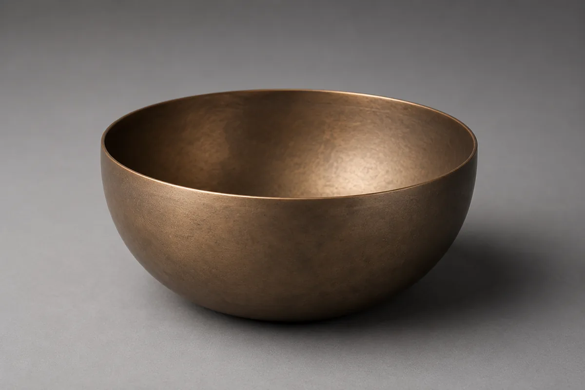 Matt Finish Singing Bowl — hand-forged bell-metal singing bowls, ANURAVA